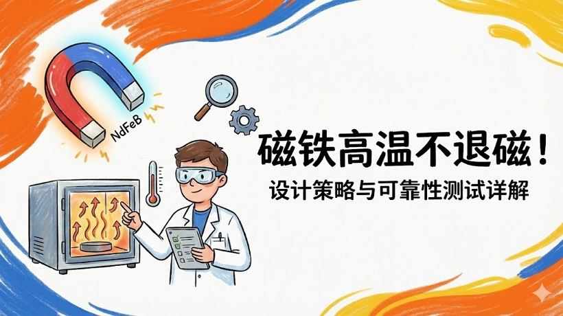 钕铁硼磁铁耐温性能全解析（下）：设计策略与可靠性测试详解